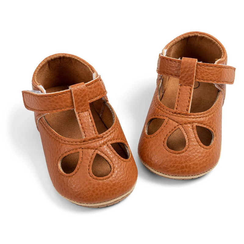 Dojčenské novorodenecké jednofarebné topánky z PU kože s protišmykovou mäkkou podrážkou, princeznovské topánky, duté prvé vychádzkové topánky pre batoľatá 0-18 mesiacov