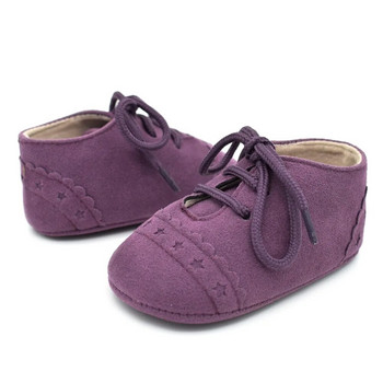 Бебешки мокасини Обувки с мека долна част от кожа с набук First Walkers Бебешки обувки за момичета Обувки за креватче Новородени момчета Бебешки маратонки Детски обувки