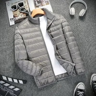 Pánsky prešívaný kabát, ľahký prešívaný kabát s krátkym výplňovým materiálom, zimné páperové bundy pre mužov, akcia, kórejské recenzie, veľa oblečenia 2024