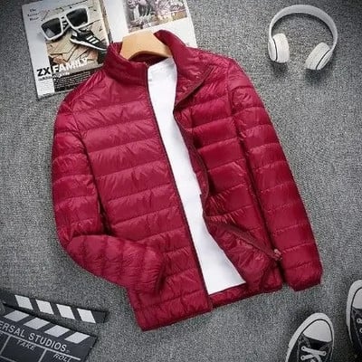 Pánsky prešívaný kabát, ľahký prešívaný kabát s krátkym výplňovým materiálom, zimné páperové bundy pre mužov, akcia, kórejské recenzie, veľa oblečenia 2024