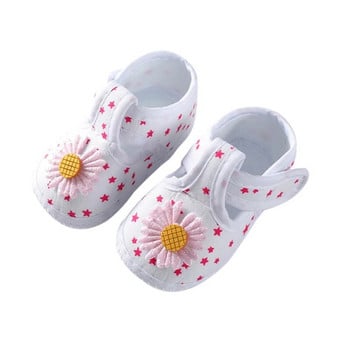 Ежедневни бебешки обувки Маратонки Детски нехлъзгащи се меки подметки Сладки обувки с панделки Новородени момичета Първи проходилки Сладки обувки за ходене на принцеса