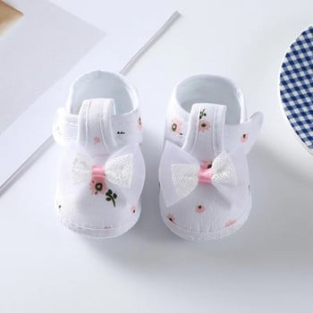 Περιστασιακά βρεφικά παπούτσια Αθλητικά παπούτσια για βρέφη Αντιολισθητική μαλακή σόλα Χαριτωμένα παπούτσια με παπιγιόν για νεογέννητα κορίτσια First Walkers Sweet Princess Walking shoes