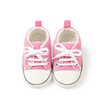 Нови бебешки обувки Бебешки обувки за момчета Момичета Флаш спортни обувки за детско креватче Бебешки първи проходилки Малки деца Мека подметка Противоплъзгащи се бебешки маратонки