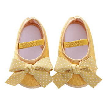 Ежедневни бебешки обувки за ходене Бебешки нехлъзгащи се меки подметки Сладки обувки с панделки Сватбени обувки за новородени принцеси Първите проходилки за малки деца
