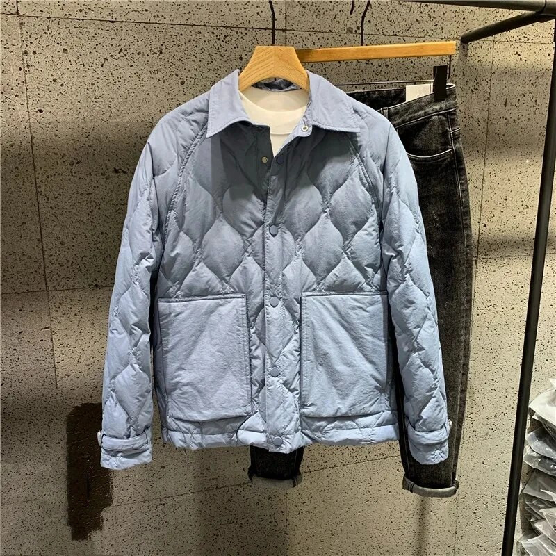 Pánske oblečenie 2023 Zimné nové ľahké bavlnené bundy Pánske voľné ležérne pánske bundy Kórejská módna bomber bunda Pánske