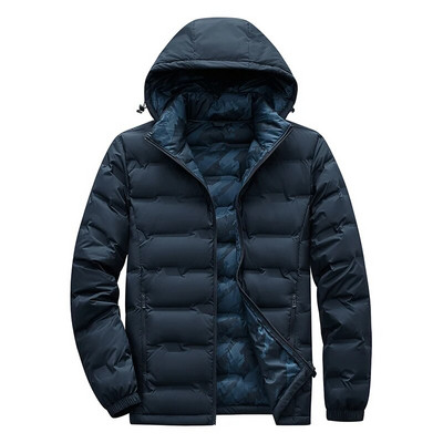 Pánska zimná biela páperová bunda 6XL, pánska nepremokavá vetruodolná bunda L-Stret s kapucňou, ultraľahká bunda pre všetky ročné obdobia