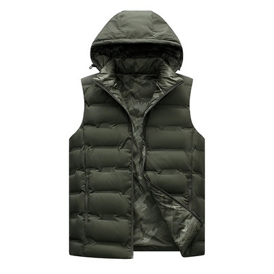 Pánska zimná biela páperová bunda 6XL, pánska nepremokavá vetruodolná bunda L-Stret s kapucňou, ultraľahká bunda pre všetky ročné obdobia