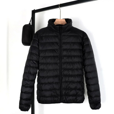 Matt Fabric žieminė vyriška pūkinė striukė Itin lengva pūkinė striukė Vyriška striukė nuo vėjo su plunksna vyriška lengvas nešiojamas šiltas paltas