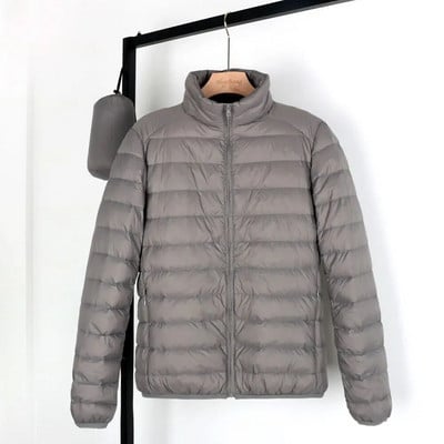 Matt Fabric žieminė vyriška pūkinė striukė Itin lengva pūkinė striukė Vyriška striukė nuo vėjo su plunksna vyriška lengvas nešiojamas šiltas paltas