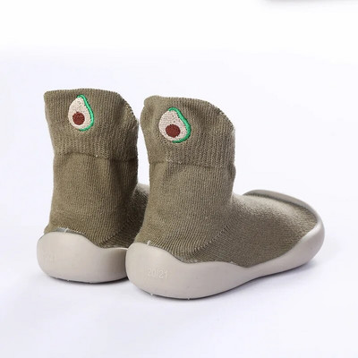 Kevadised ja sügisesed laste kõndimisjalatsid Pehme tald Silikoon Multikas Puhas Puuvillane Beebikingad Lasteaia Beebi Sokid Kingad