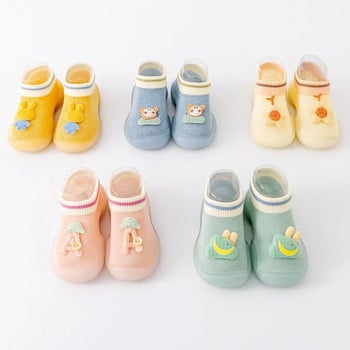 Мъже и жени Бебешки обувки за малки деца Бебета и малки деца Пролет и есен Меко дъно Вътрешни детски обувки Карикатурни чорапи Обувки