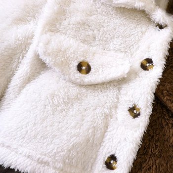 Παιδικά βαμβακερά ρούχα Κορεατική έκδοση Lax βαμβακερά ρούχα Μπουφάν για αγόρι και κορίτσι Treasures Παχύ ζεστό γούνινο γιακά παλτό χειμώνα