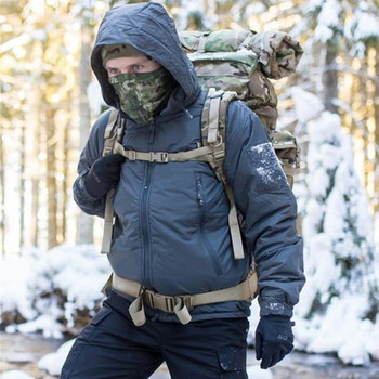 Polar Tactical Jackets Мъжки L7 Зимна топла водоустойчива ветровка Военен Лов Къмпинг Туризъм Леко яке Камо палто