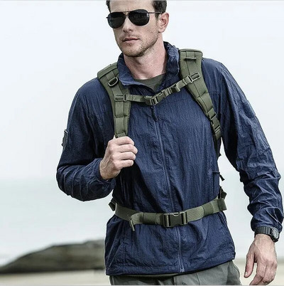 Kerge veekindel taktikaline jakk meeste suvine hingav õhuke kapuutsiga vihmamantel, sõjaväe kaasaskantav tuulejope, armee nahkjakid