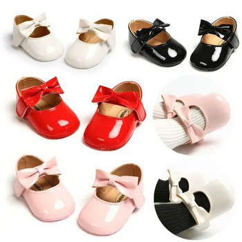 Аксесоари Citgeett Бебе момиче Блестящи обувки за детско креватче Противоплъзгащи се меки подметки Маратонки Prewalker