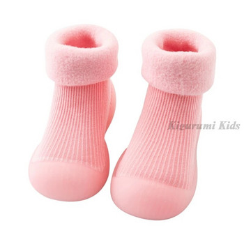 Βρεφικά παπούτσια για νεογέννητο 6 9 12 18 μηνών Cute Plus Velvet Αντιολισθητικά Παπούτσια για μωρά 2 3 4 Χρόνια Πλεκτά Παπούτσια για Παιδιά Χειμερινά παιδικά μποτάκια