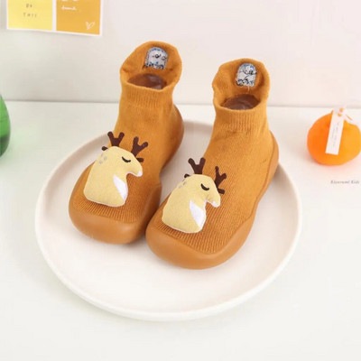 Pantofi pentru bebeluși Nou-născut 6 9 12 18 luni Drăguț plus catifea pantofi anti-alunecare pentru fetiță 2 3 4 ani Pantofi tricot pentru copil mic băiat Cizme de iarnă pentru copii