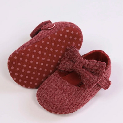 Rozkošné dievčenské topánočky Mary Jane s mašľou - ľahké, protišmykové a mäkké s plochou podrážkou na celoročné prechádzky v interiéri aj exteriéri