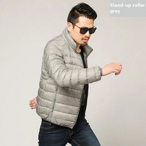 Jachetă de puf ușoară cu glugă pentru bărbați, îmbrăcăminte de marcă de toamnă și iarnă 2020, 90% puf de rață alb, jachetă caldă de modă 8 culori
