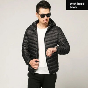 Jachetă de puf ușoară cu glugă pentru bărbați, îmbrăcăminte de marcă de toamnă și iarnă 2020, 90% puf de rață alb, jachetă caldă de modă 8 culori