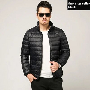 Jachetă de puf ușoară cu glugă pentru bărbați, îmbrăcăminte de marcă de toamnă și iarnă 2020, 90% puf de rață alb, jachetă caldă de modă 8 culori