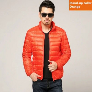 Jachetă de puf ușoară cu glugă pentru bărbați, îmbrăcăminte de marcă de toamnă și iarnă 2020, 90% puf de rață alb, jachetă caldă de modă 8 culori