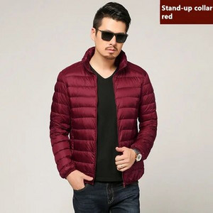 Jachetă de puf ușoară cu glugă pentru bărbați, îmbrăcăminte de marcă de toamnă și iarnă 2020, 90% puf de rață alb, jachetă caldă de modă 8 culori