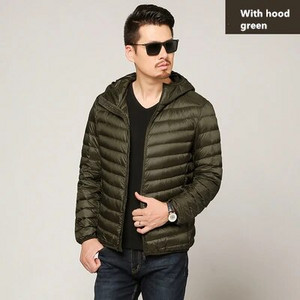Jachetă de puf ușoară cu glugă pentru bărbați, îmbrăcăminte de marcă de toamnă și iarnă 2020, 90% puf de rață alb, jachetă caldă de modă 8 culori