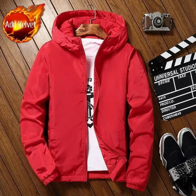 Polsterdus Lühikesed Parkad Kapuutsiga sulejoped meestele Nooruslikud riided Meeste polsterdatud mantel Uus Väline Korea Luksusriietus Raske Soe