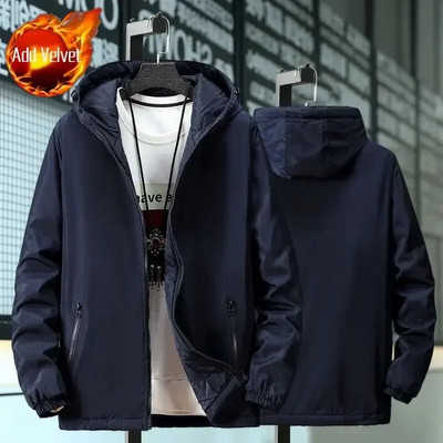 Polsterdus Lühikesed Parkad Kapuutsiga sulejoped meestele Nooruslikud riided Meeste polsterdatud mantel Uus Väline Korea Luksusriietus Raske Soe