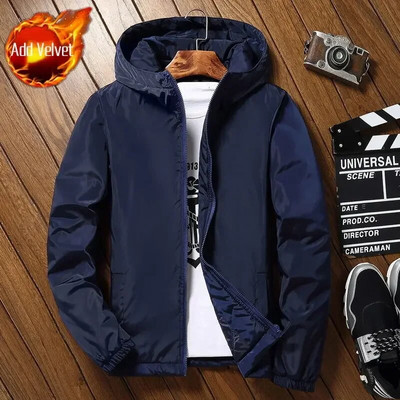 Polsterdus Lühikesed Parkad Kapuutsiga sulejoped meestele Nooruslikud riided Meeste polsterdatud mantel Uus Väline Korea Luksusriietus Raske Soe