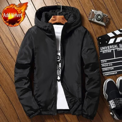 Polsterdus Lühikesed Parkad Kapuutsiga sulejoped meestele Nooruslikud riided Meeste polsterdatud mantel Uus Väline Korea Luksusriietus Raske Soe