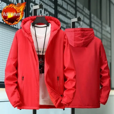 Polsterdus Lühikesed Parkad Kapuutsiga sulejoped meestele Nooruslikud riided Meeste polsterdatud mantel Uus Väline Korea Luksusriietus Raske Soe