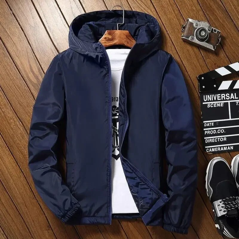 Polsterdus Lühikesed Parkad Kapuutsiga sulejoped meestele Nooruslikud riided Meeste polsterdatud mantel Uus Väline Korea Luksusriietus Raske Soe