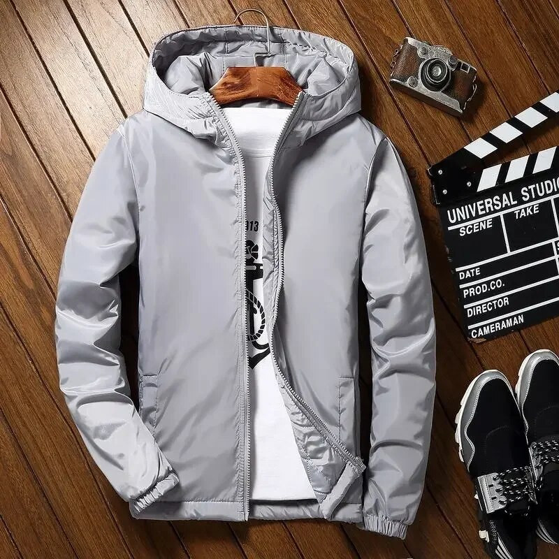 Polsterdus Lühikesed Parkad Kapuutsiga sulejoped meestele Nooruslikud riided Meeste polsterdatud mantel Uus Väline Korea Luksusriietus Raske Soe