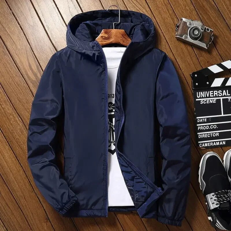 Polsterdus Lühikesed Parkad Kapuutsiga sulejoped meestele Nooruslikud riided Meeste polsterdatud mantel Uus Väline Korea Luksusriietus Raske Soe