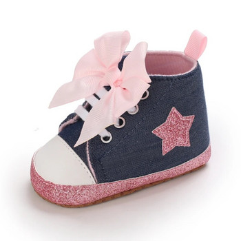 VALEN SINA 2021 Νεογέννητα παπούτσια για κορίτσια First Walker Βρεφικά παπούτσια Μαλακή αντιολισθητική σόλα Lovely Bow Casual Canvas παιδικά παπούτσια
