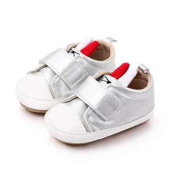 Прекрасни бебешки обувки с гумена мека подметка за новородени, първи проходилки, детски спортни обувки от изкуствена кожа, бебета, момчета, момичета, ежедневни обувки, маратонки