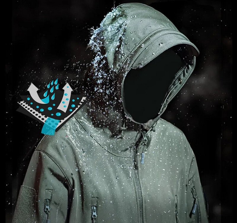 2023. aasta meeste taktikaline jakk, matkahai nahk, pehme shell riided