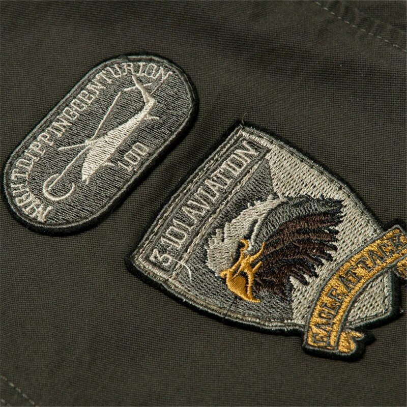 Taktika Jope Meeste Sügiskevadpommitaja Puuvillane Mantel Suures Suuruses Tikand Lennuk Pilot Cargo Joped Meeste Jaqueta Masculina