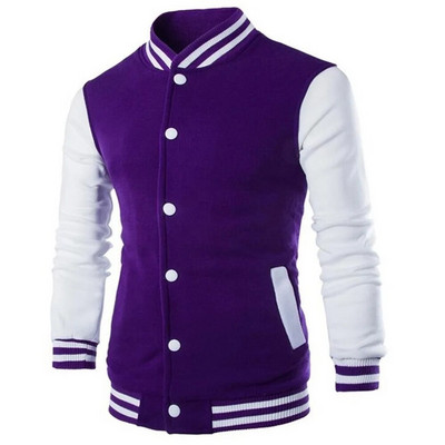 Jarná jesenná pánska pilotná bombardérka, baseballová bunda pre páry, univerzitná univerzitná jednofarebná ležérna kórejská móda