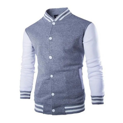 Jarná jesenná pánska pilotná bombardérka, baseballová bunda pre páry, univerzitná univerzitná jednofarebná ležérna kórejská móda