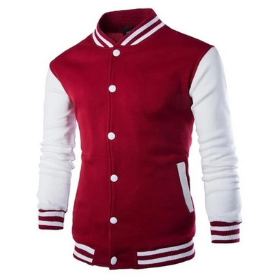Jarná jesenná pánska pilotná bombardérka, baseballová bunda pre páry, univerzitná univerzitná jednofarebná ležérna kórejská móda