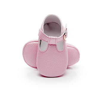 0-18M Мокасини за бебета и момичета Плътни обувки Бебешки обувки за малки деца Мека подметка Бебешки обувки First Walker Prewalker Ballet Shoes