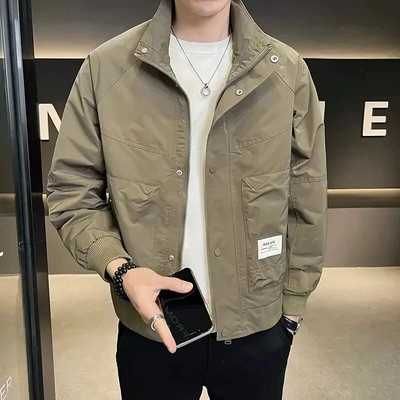 Bomber Jacket Meeste kevad-sügis Stand kraega jakid Meestele Uued Korea vaba vabaaja meeste mantel Meeste lühikesed meeste riided