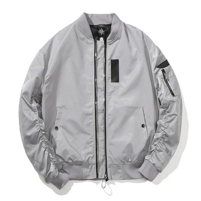 Jarná jesenná vojenská bomber bunda pre mužov, vrchné oblečenie, pilotný kabát, ležérne baseballové bundy, univerzitné bundy, značkové prešívané, začiatkom zimy