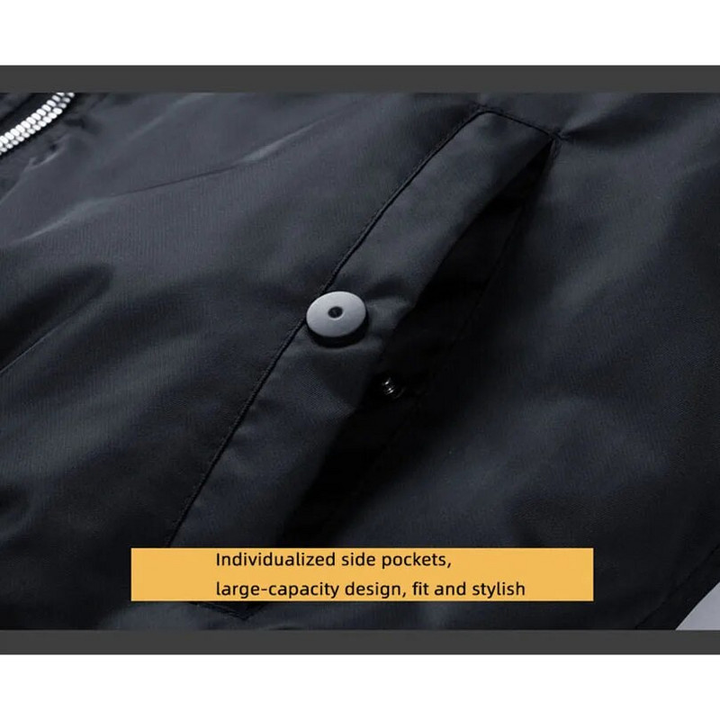 Jarná jesenná vojenská bomber bunda pre mužov, vrchné oblečenie, pilotný kabát, ležérne baseballové bundy, univerzitné bundy, značkové prešívané, začiatkom zimy