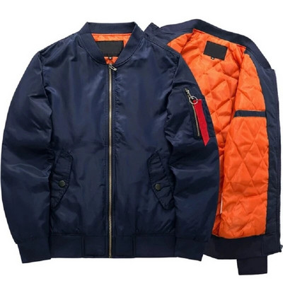 Înaltă calitate Ma1 gros și subțire verde armată motocicletă militară Ma-1 aviator pilot aer bărbați jachetă bombardier bărbătesc Plus Size 8XL