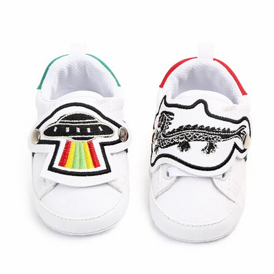Pantofi pentru bebeluși cu talpă moale, pantofi sport pentru sugari, pantofi sport, băieți, fete, copii mici, PU, ocazional, primii plimbări pentru 0-18 m