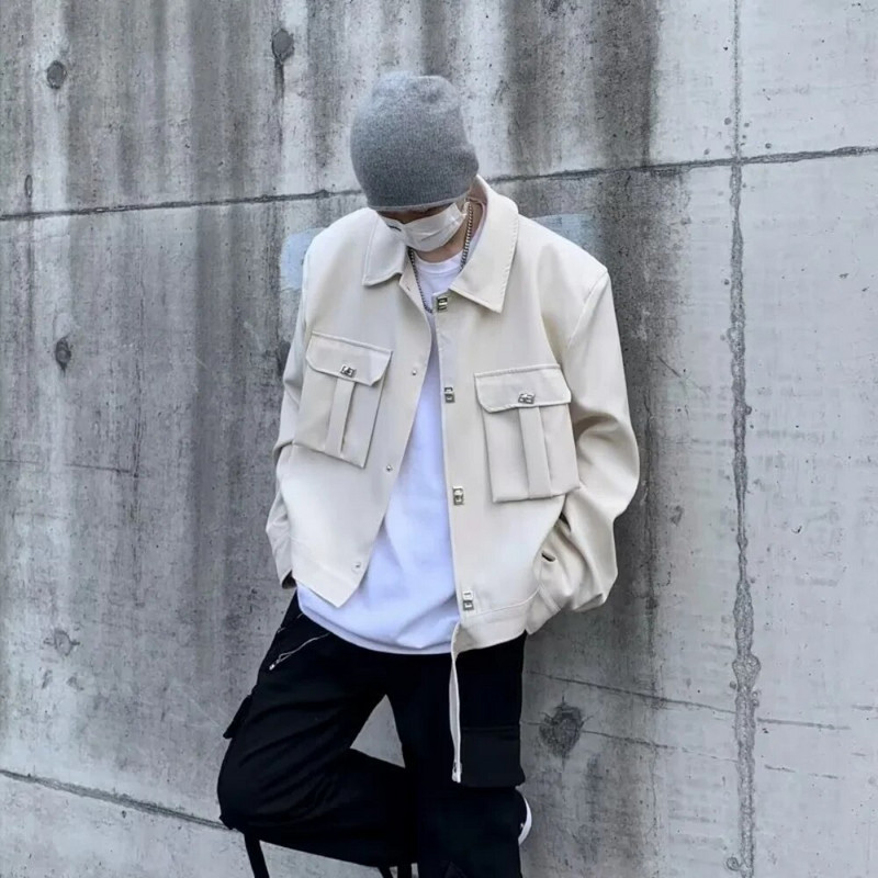 Covrlge kevad-sügis meeste jope, uus mood brändi metallist nööbiga reväär, lühike stiil, meeste trend, tasku, vabaaja mantel MWJ295